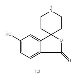 6-羟基-3H-螺[异苯并呋喃-1,4'-哌啶] -3-酮盐酸盐 结构式