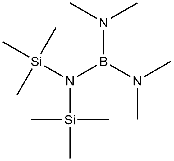 Boric acid, N,N,N',N'-tetramethyl-N'',N''-bis(trimethylsilyl)- 结构式