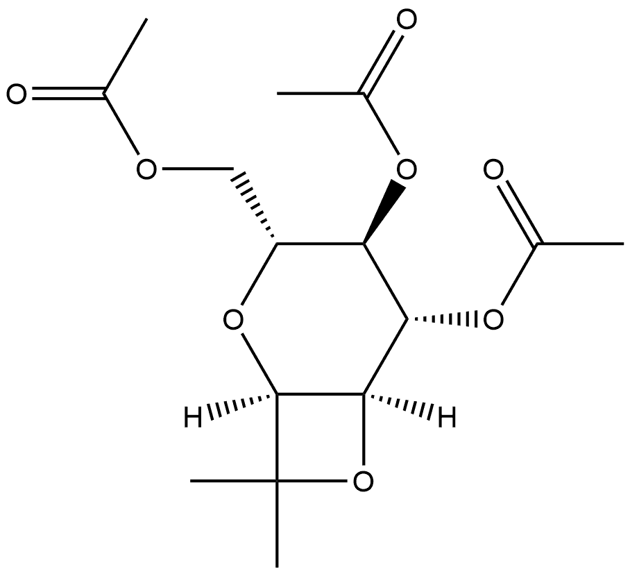 D-glycero-L-gulo-Octitol, 2,6:5,7-dianhydro-8-deoxy-7-C-methyl-, triacetate (9CI) 结构式