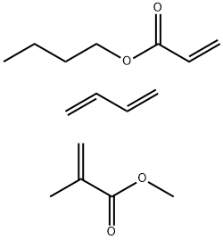 甲基丙烯酸甲酯与丁二烯和丙烯酸丁酯的聚合物 结构式