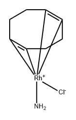 Amminechloro(1,2,5,6-eta)-1,5-(cyclooctadiene)rhodium 结构式
