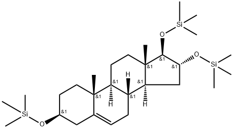 3β,16α,17β-Tris(trimethylsilyloxy)androst-5-ene 结构式
