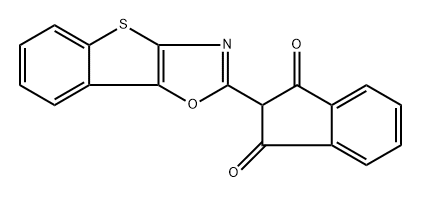 2-([1]benzothiolo[2,3-d][1,3]oxazol-2-yl)indene-1,3-dione 结构式