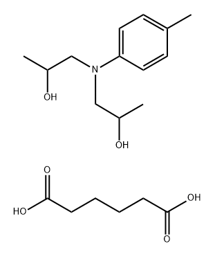 己二酸与1,1'-[(4-甲基苯基)亚氨基]双(2-丙醇)的聚合物 结构式