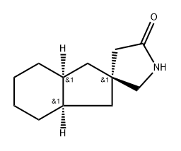 Spiro[2H-indene-2,3-pyrrolidin]-5-one, 1,3,3a,4,5,6,7,7a-octahydro-, stereoisomer (9CI) 结构式