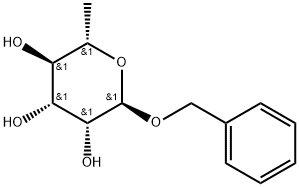 苄基-ALPHA-L-吡喃鼠李糖苷 结构式