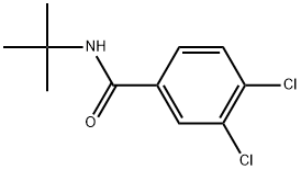 3,4-Dichloro-N-(1,1-dimethylethyl)benzamide 结构式