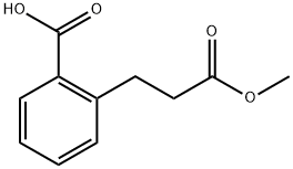 2-(3-甲氧基-3-氧丙基)苯甲酸 结构式