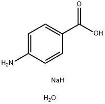 4-氨基苯甲酸,水化合钠盐 结构式