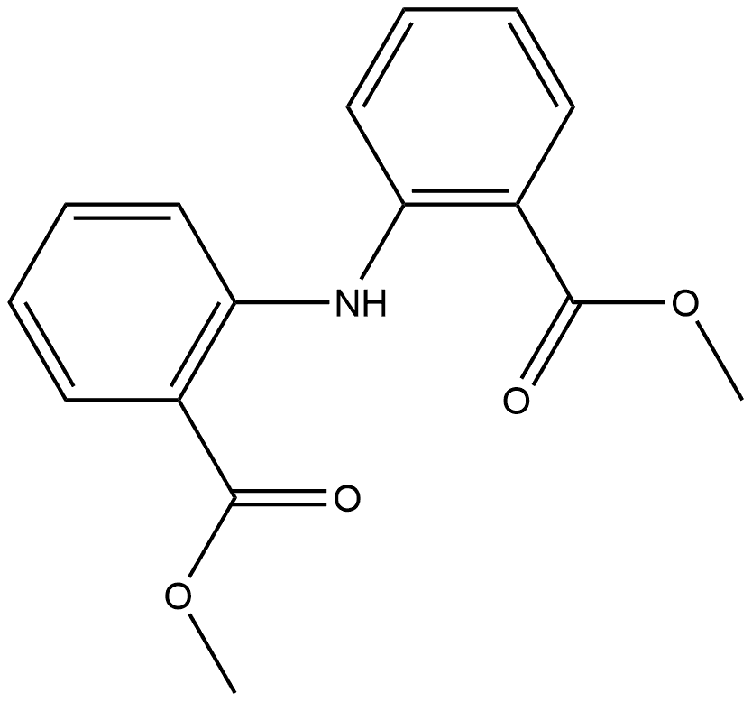 dimethyl 2,2'-azanediyldibenzoate 结构式