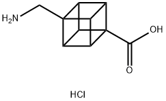 8-(氨基甲基)立方烷-1-羧酸盐酸盐 结构式