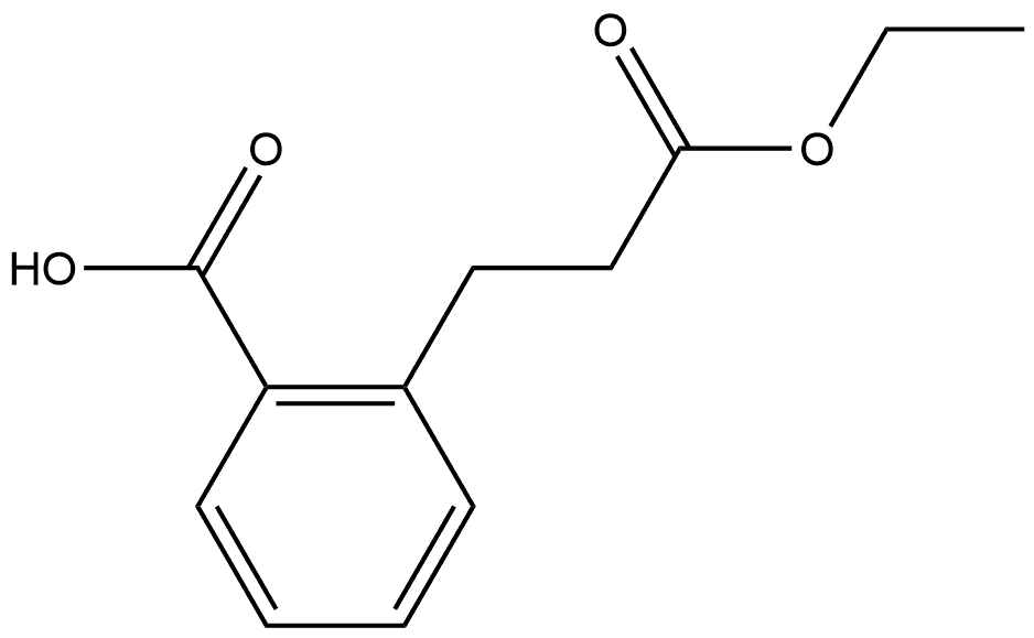 2-(3-乙氧基-3-氧丙基)苯甲酸 结构式