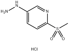 5-肼基-2-(甲磺酰基)吡啶盐酸盐 结构式