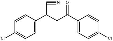 Benzenebutanenitrile, 4-chloro-α-(4-chlorophenyl)-γ-oxo- 结构式