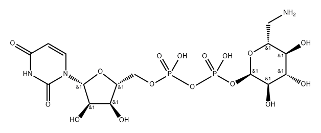 UDP-6-amino-6-deoxy-D-glucose 结构式