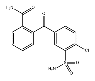 2-(4-Chloro-3-sulfamoylbenzoyl)benzamide 结构式