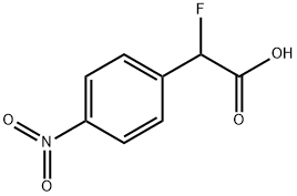 2-氟-2-(4-硝基苯基)乙酸 结构式
