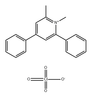 1,2-Dimethyl-4,6-bis(4-methylphenyl)pyridin-1-ium perchlorate 结构式