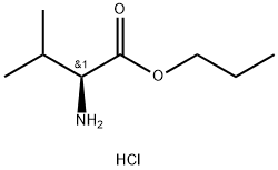 (2S)-2-氨基-3-甲基丁酸丙酯盐酸盐 结构式