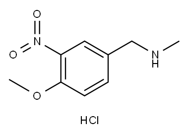 (4-甲氧基-3-硝基苯基)甲基](甲基)胺盐酸盐 结构式