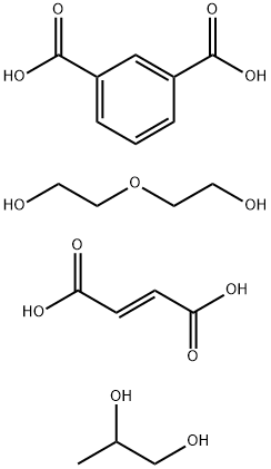 丙二醇与二甘醇、间苯二甲酸和富马酸的共聚物 结构式