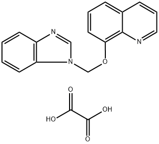 8-((1H-Benzo[d]imidazol-1-yl)methoxy)quinoline dioxalate 结构式