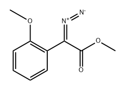 Benzeneacetic acid, α-diazo-2-methoxy-, methyl ester 结构式