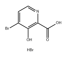 4-溴-3-羟基吡啶甲酸(氢溴酸盐) 结构式