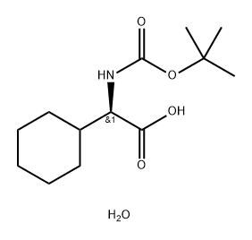 Boc-D-Chg-OH Hydrate 结构式
