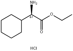 R-环己基甘氨酸乙酯盐酸盐 结构式