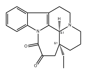 (3alpha,16alpha)-D-homoeburnamenine-14,15-dione 结构式