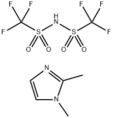 1,2-二甲基咪唑鎓双(三氟甲基磺酰基)酰亚胺 结构式