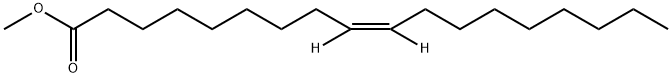 9-Octadecenoic-9,10-d2 acid, methyl ester, (9Z)- (9CI) 结构式