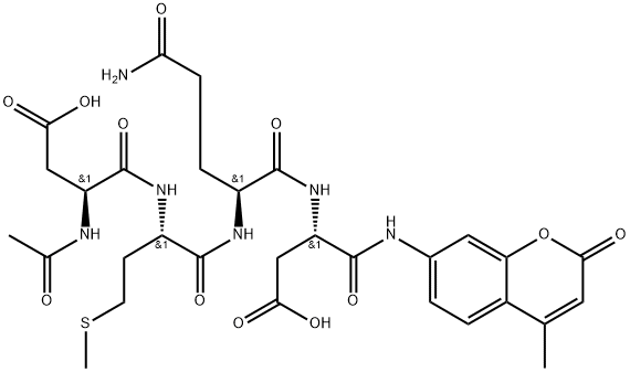 AC-ASP-MET-GLN-ASP-AMC 结构式