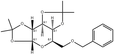 α-D-Galactopyranose, 1,2:3,4-bis-O-(1-methylethylidene)-6-O-(phenylmethyl)- 结构式