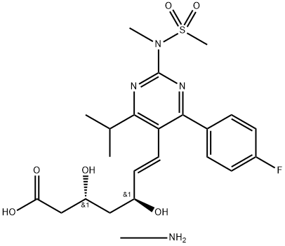 瑞舒伐他汀甲胺盐 结构式