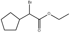 Cyclopentaneacetic acid, α-bromo-, ethyl ester 结构式