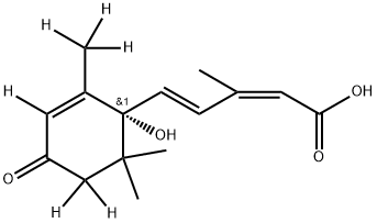 [2H6](+)-cis,trans-ABSCISIC ACID (D-ABA) 结构式