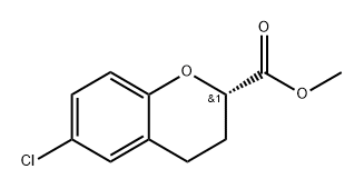 methyl (S)-6-chlorochromane-2-carboxylate 结构式