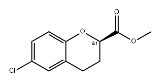 methyl (R)-6-chlorochromane-2-carboxylate 结构式
