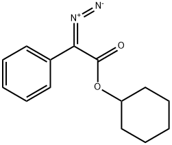 苯乙酸,Α-重氮-,环己酯 结构式