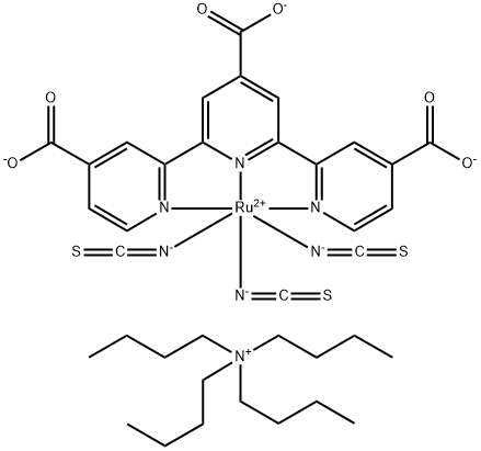 钌配合物N749染料 结构式