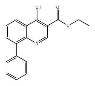 4-hydroxy-8-phenyl-quinoline-3-carboxylic acid ethyl ester 结构式