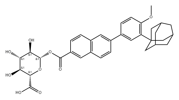 阿达帕林酰基葡萄糖醛酸 结构式
