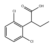 2-(2,6-二氯苯基)丁酸 结构式