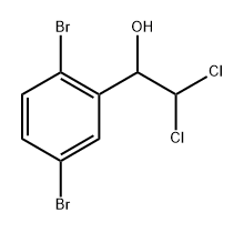 2,2-Dichloro-1-(2,5-dibromophenyl)ethanol 结构式