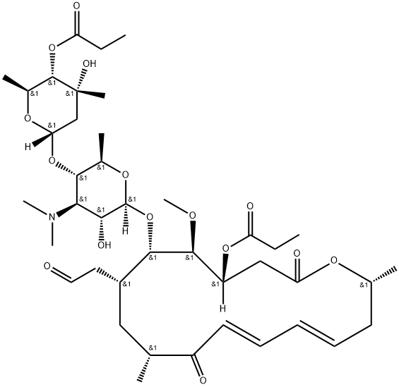 麦迪加霉素 A3 结构式