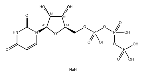 Uridine 5'-(tetrahydrogen triphosphate), sodium salt (1:2) 结构式