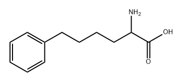 2-氨基-6-苯基己酸 结构式