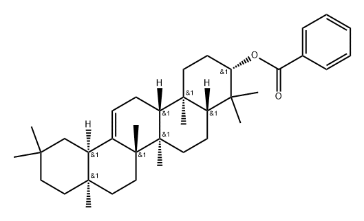Olean-12-en-3-ol, 3-benzoate, (3β)- 结构式